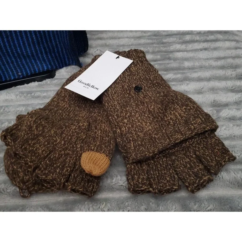 Lot of 3 Goodfellow & Co. Fall Winter Wear 2 Gloves 1 Scarf